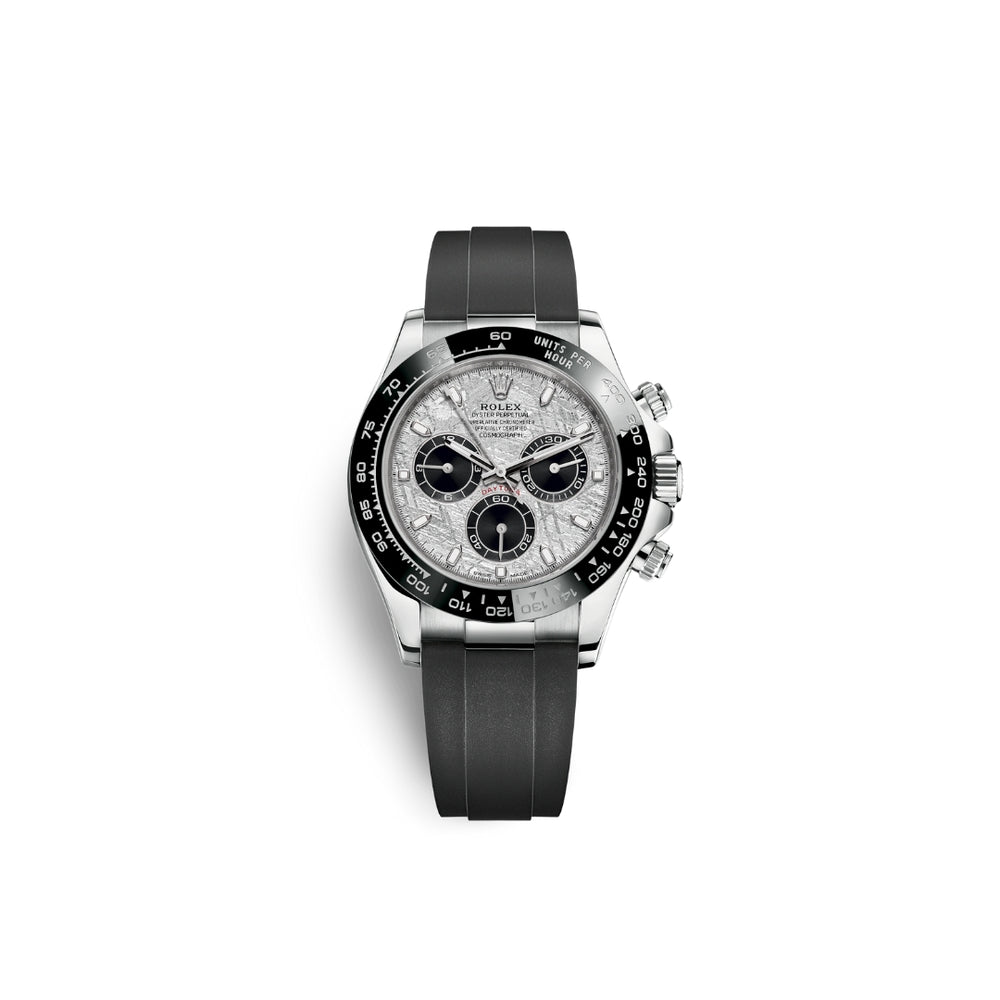 Rolex Cosmograph Daytona White Gold Watch - Meteorite Dial - Oysterflex Bracelet - 116519LN