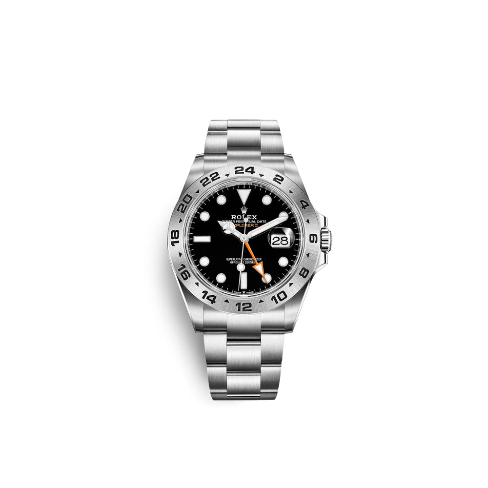 Rolex Explorer II Steel Date Watch - Black Dial - Oyster Bracelet - 226570