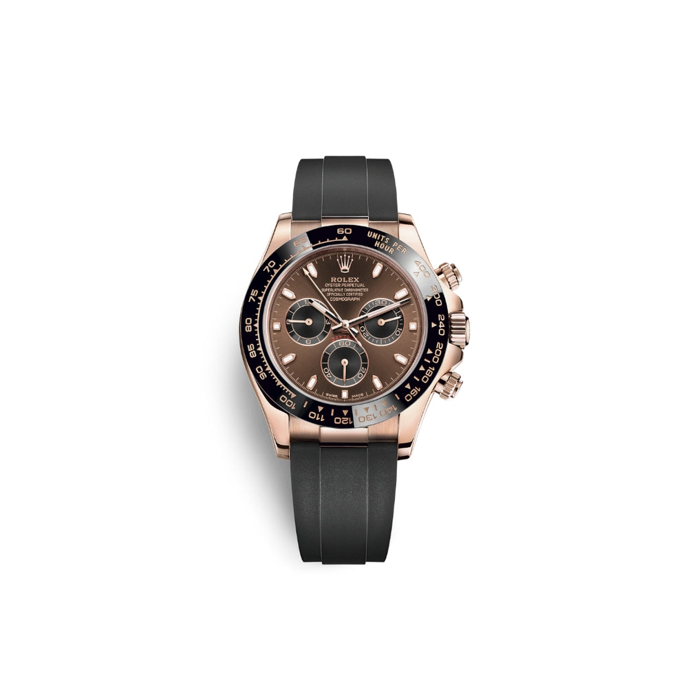 Rolex Cosmograph Daytona Everose Gold Watch - Chocolate and Black Dial - Oysterflex Bracelet - 116515LN