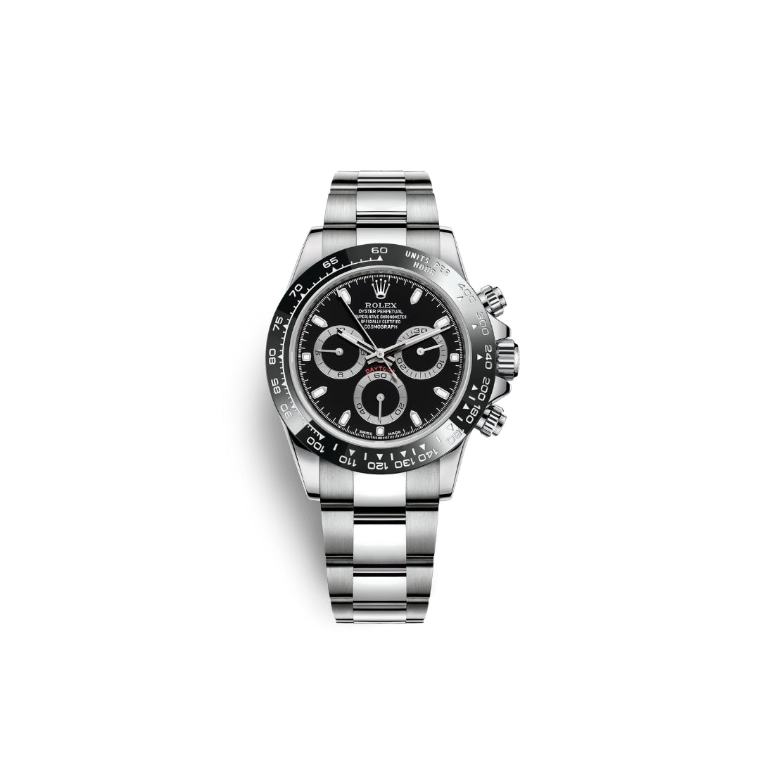 Rolex Cosmograph Daytona Steel Watch - Black Dial - Oyster Bracelet - 116500LN