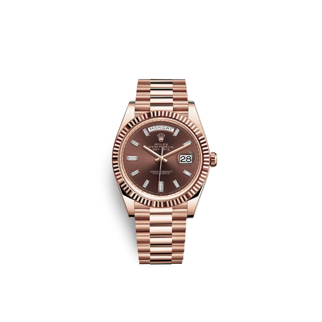 Rolex Day-Date Everose Gold Watch - Chocolate Dial - 228235