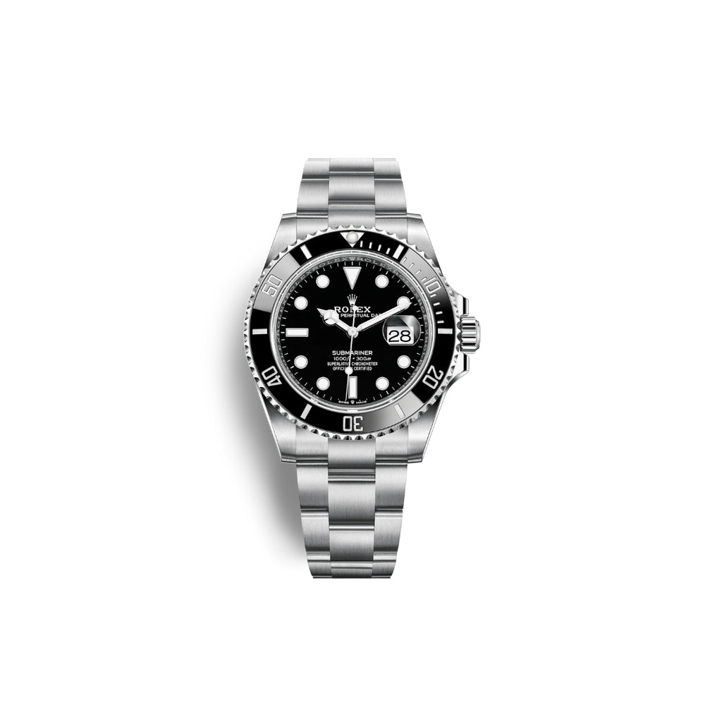 Rolex Submariner Steel Date Watch - Black Dial - 126610LN