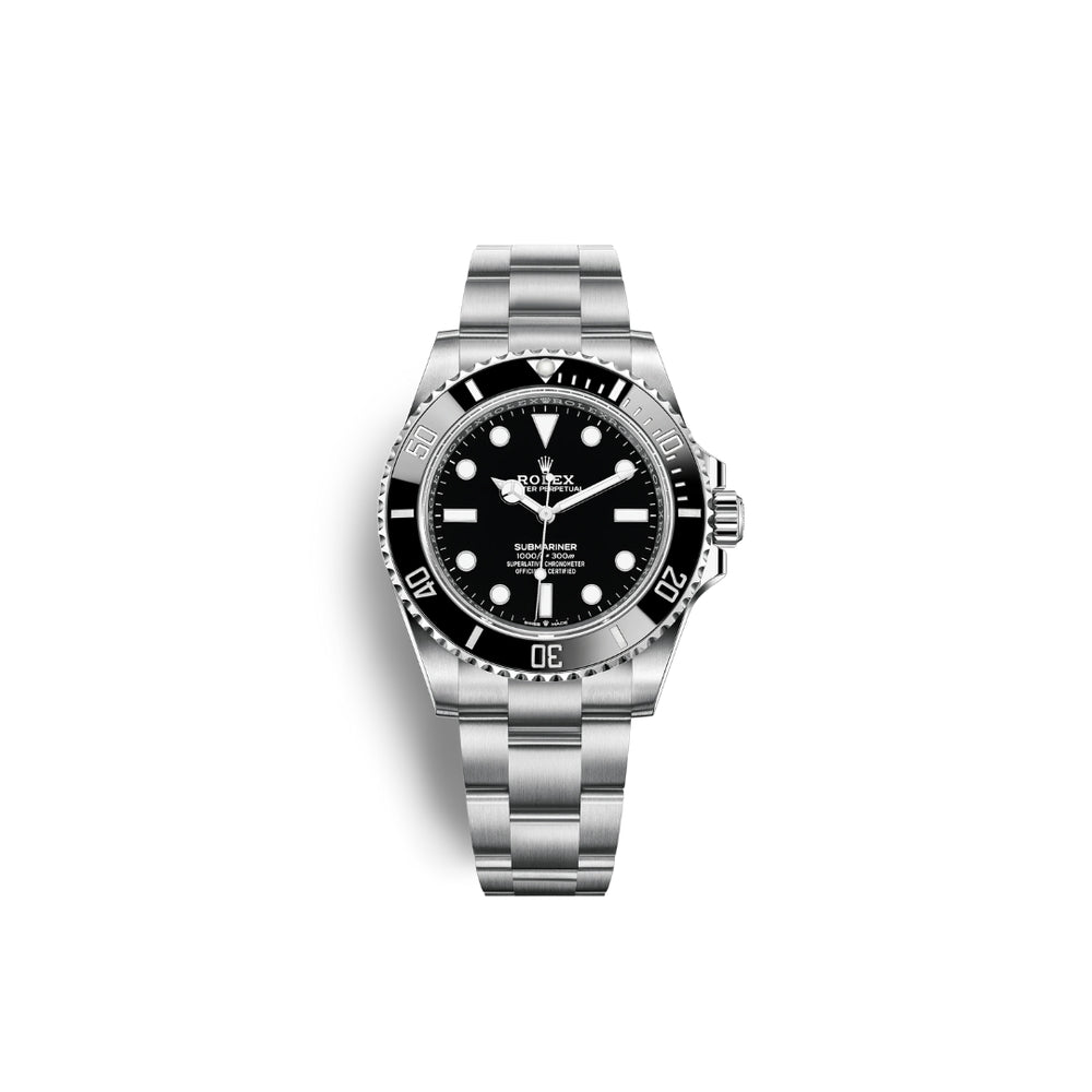 Rolex Submariner Steel Watch - Black Dial - 124060